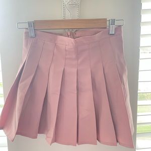 pink tennis skirt